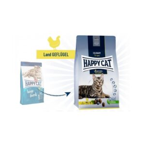 Happy Cat visavertis pašaras suaugusioms katėms su paukštiena Culinary LandGeflugel
