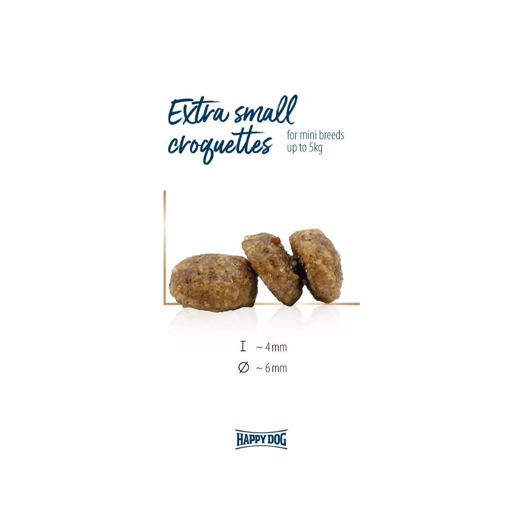 Happy Dog XS Mini Bali visavertis pašaras mažų veislių suaugusiems šunims su vištiena ir ciberžole, 300 g - Image 4