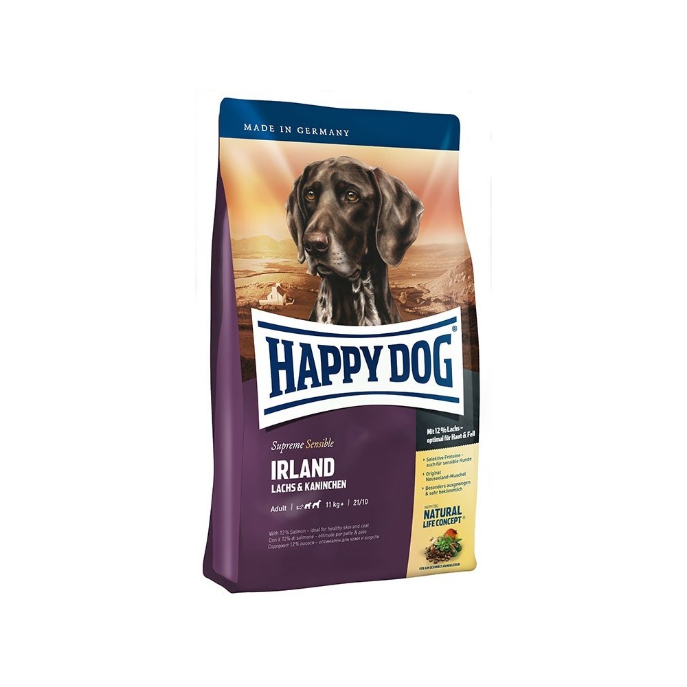 Happy Dog maistas suaugusiems šunims su triušiena ir lašiša Ireland 1 kg - Image 2