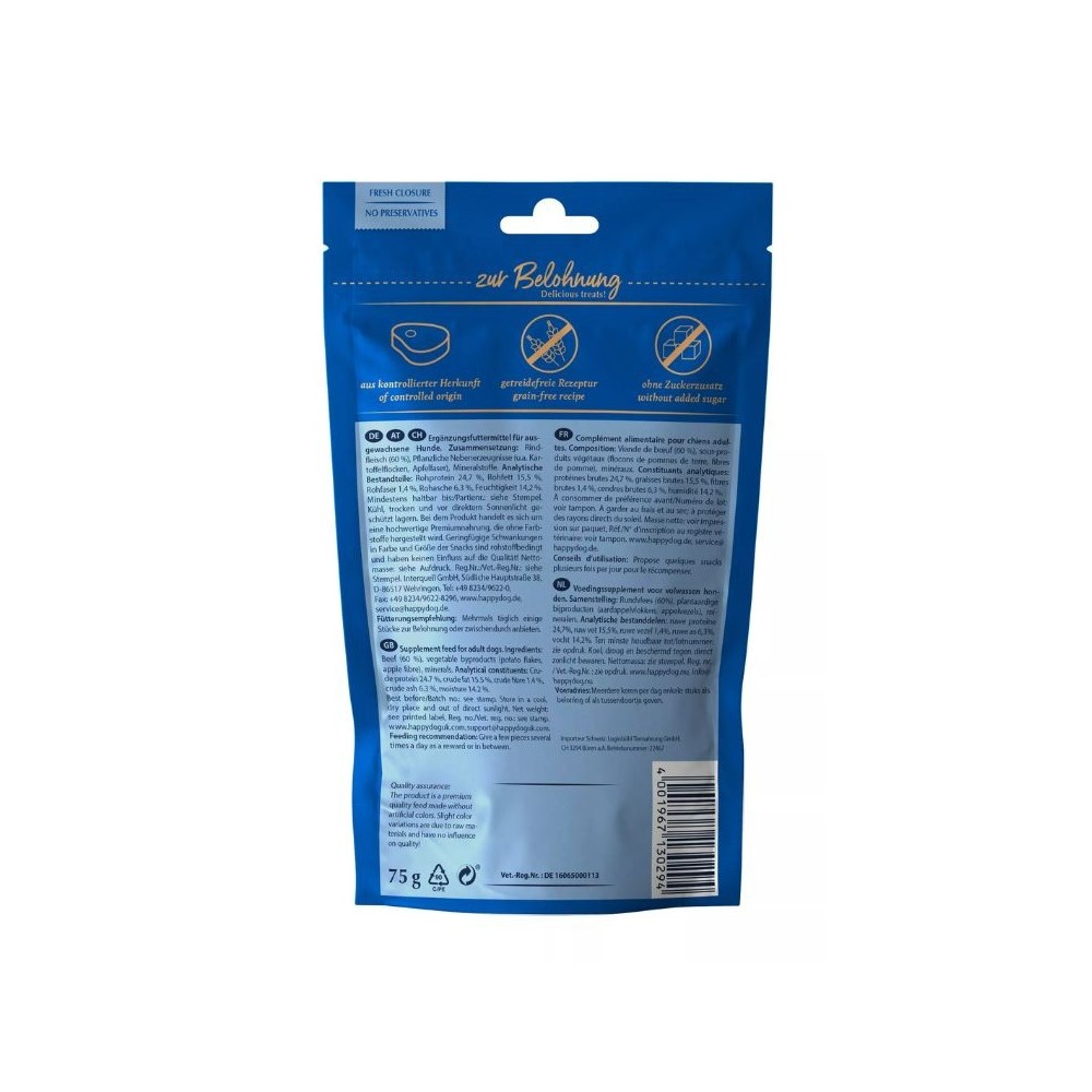 Happy Dog skanėstas šunims su jautiena Meat Snack Allgäu, 75 g - Image 5