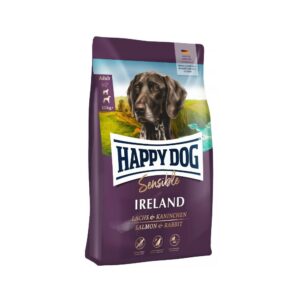 Happy Dog visavertis pašaras suaugusiems šunims su triušiena ir lašiša Ireland 12