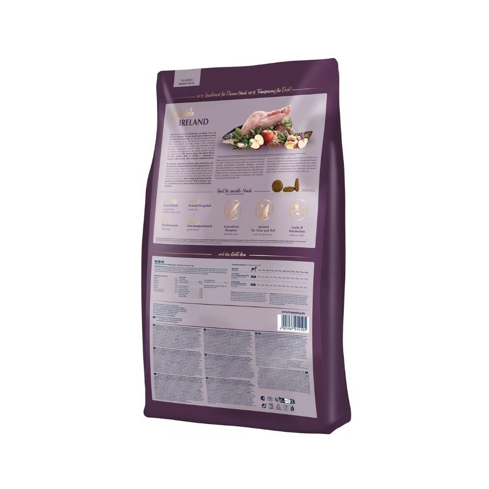 Happy Dog visavertis pašaras suaugusiems šunims su triušiena ir lašiša Ireland 12,5 kg - Image 5