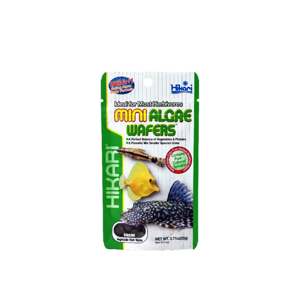 Hikari Mini Algae Wafers maistas dugninėms žuvims 22 g