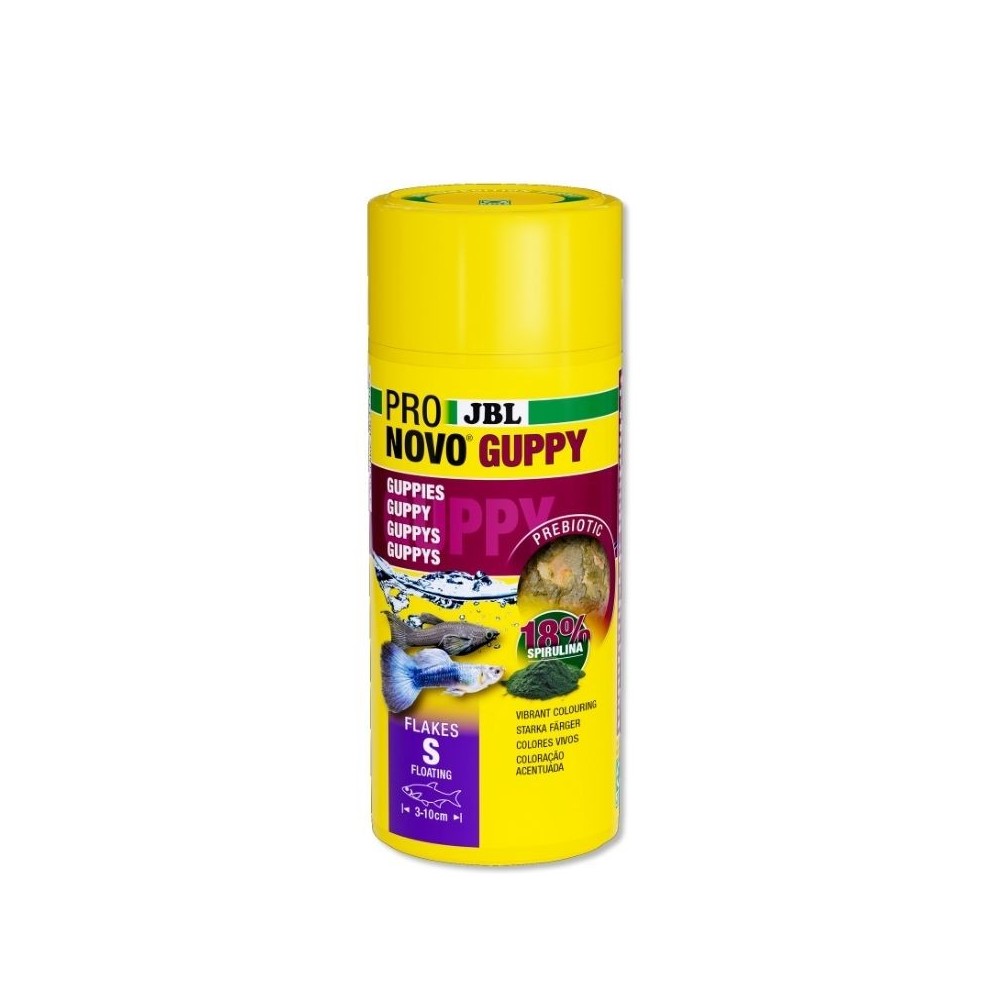JBL ProNovo Guppy Flakes S pašaras gupijoms 250 ml