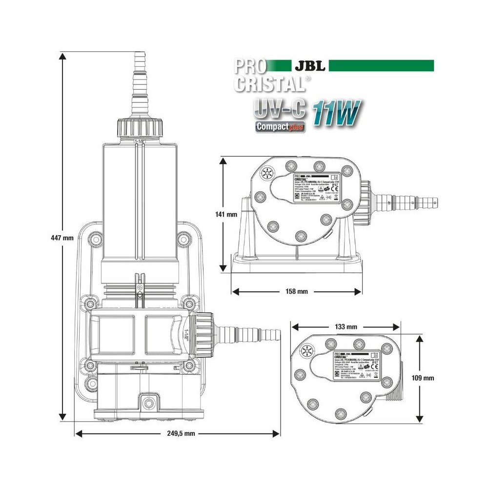 JBL sterilizatorius ProCristal Compact UV-C 11 W - Image 5