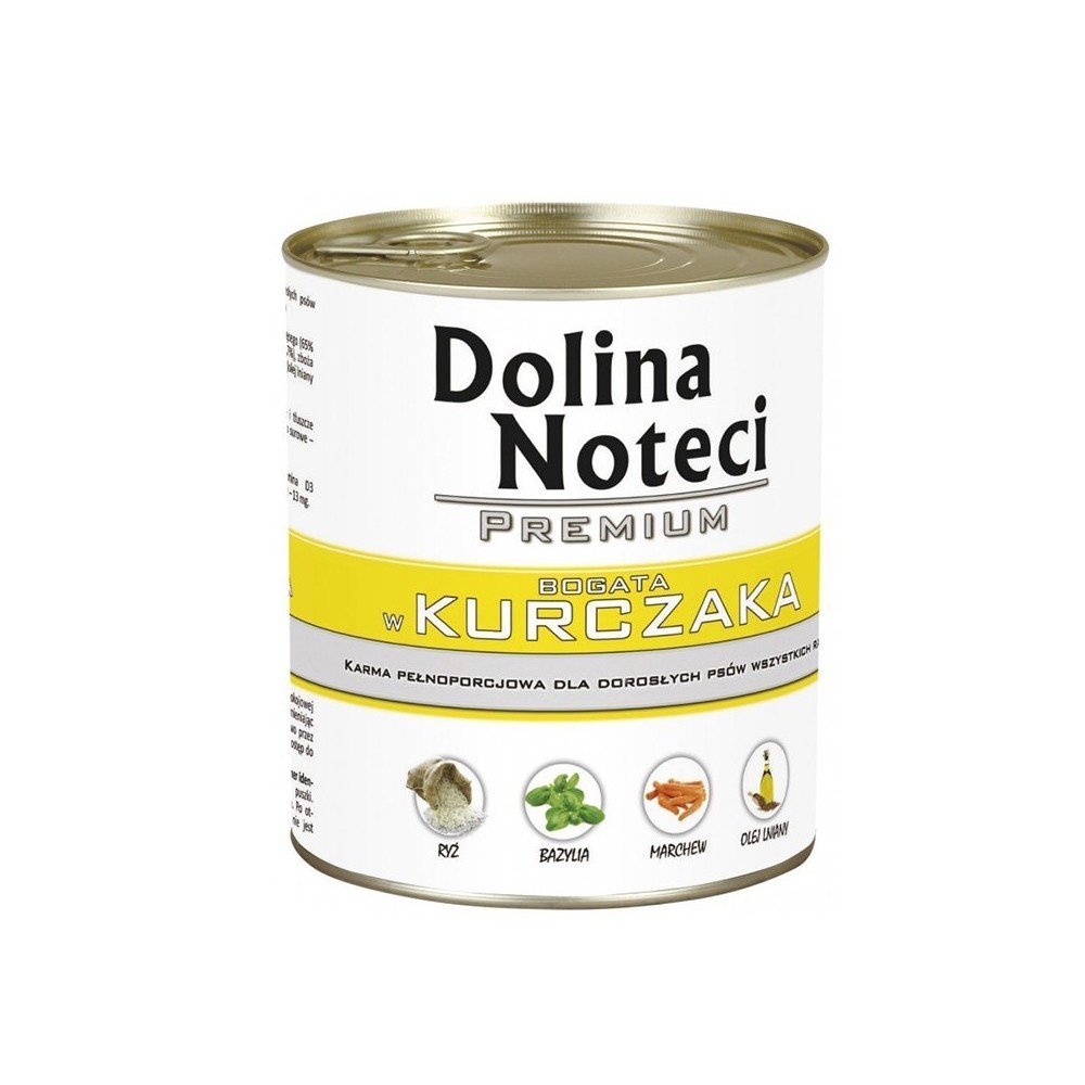 Konservai šunims su vištiena Dolina Noteci Premium 800 g