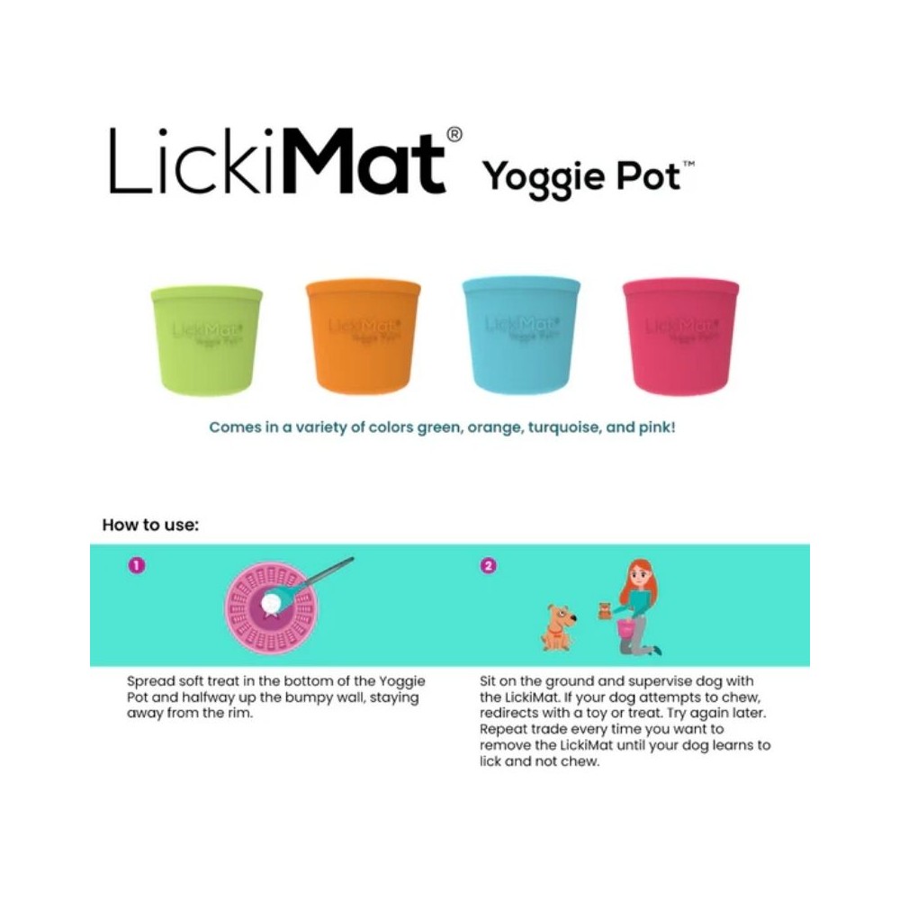 Laižymo puodelis LickiMat Dog Yoggie Pot, oranžinis - Image 3