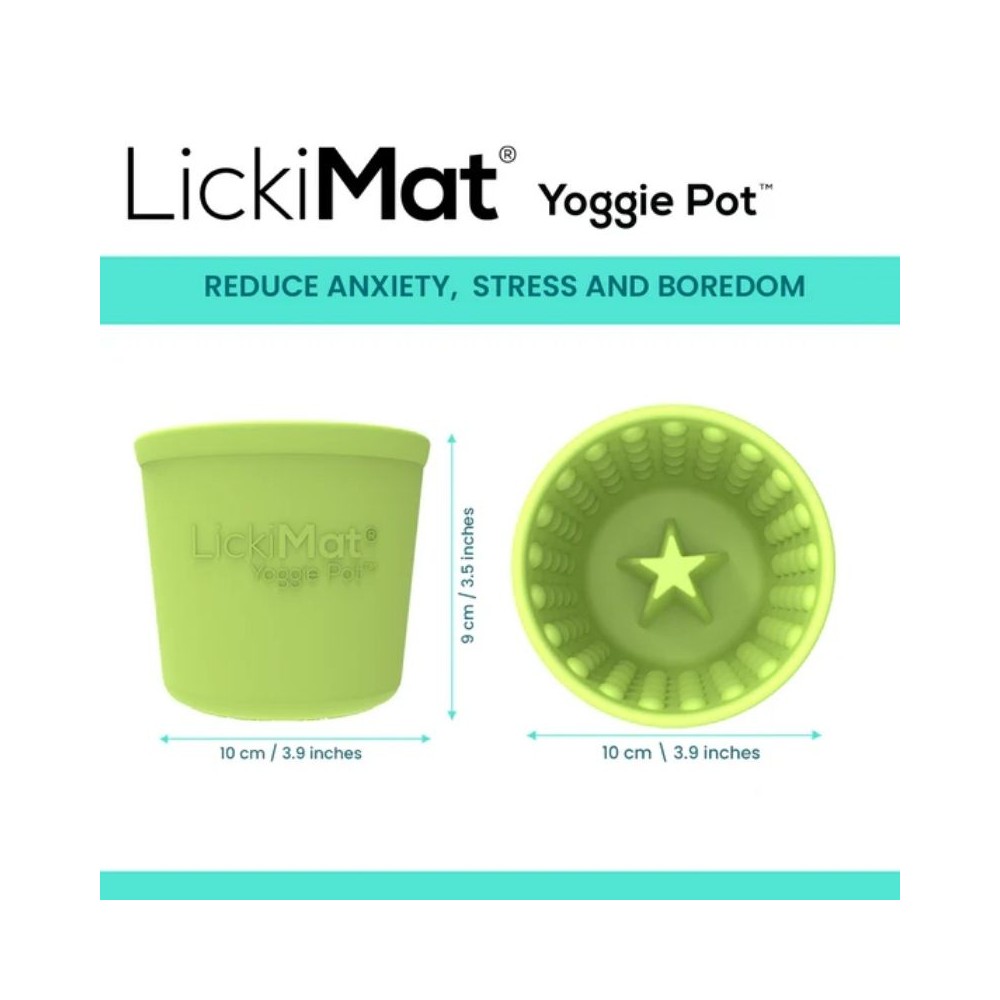 Laižymo puodelis LickiMat Dog Yoggie Pot, turkio spalvos - Image 4