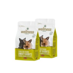 Maistas jauniems dekoratyviniams triušiams Wellness Young Dwarf Rabbits 2x1 kg