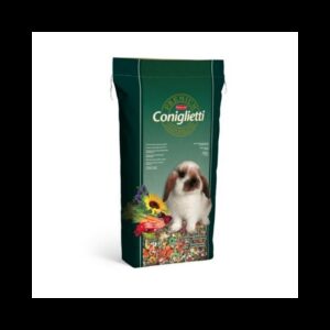 Maistas triušiams su vaisiais ir daržovėmis Premium Coniglietti 18 kg