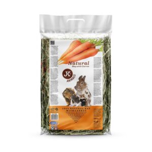 Natūralus šienas graužikams su džiovintomis morkomis 0