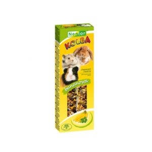 Nestor skanėstai graužikams su bananais ir liucerna