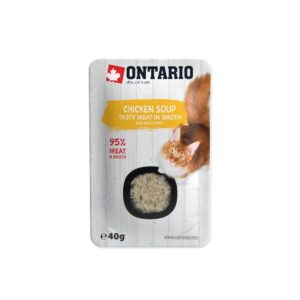 Ontario drėgnas maistas (sriuba) katėms su vištiena ir daržovėmis