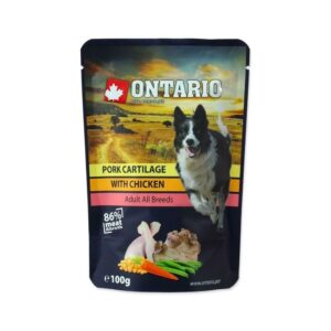 Ontario konservai šunims su kiaulienos kremzlėmis ir vištiena