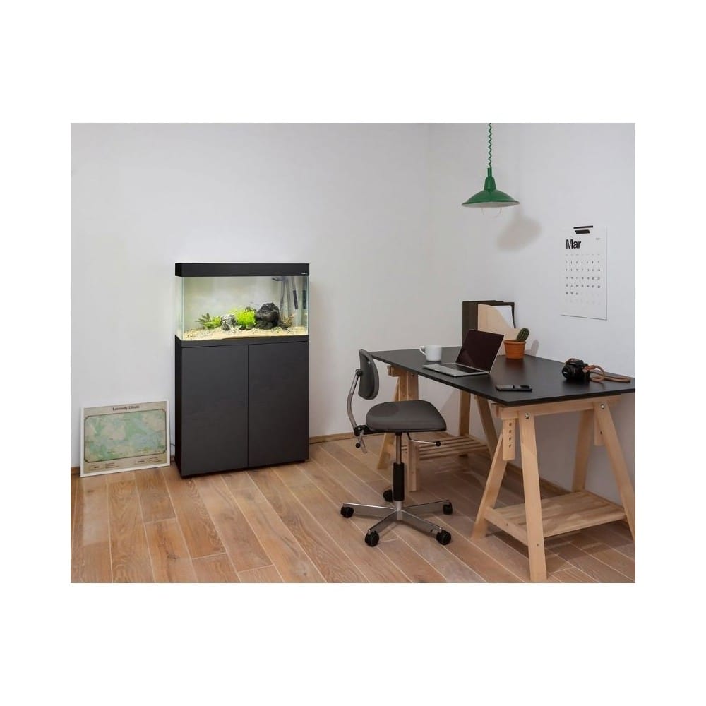 Opti Set 200 akvariumas stačiakampis, juodas, 101x41x56 cm, 200 l 2 juodas