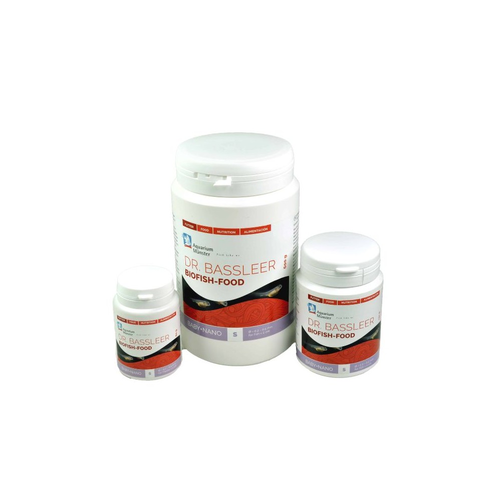 Pašaras žuvims Dr. Bassleer Biofish Food Baby+Nano S