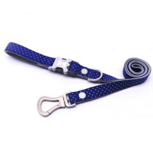 Pavadėlis mėlynas su taškeliais