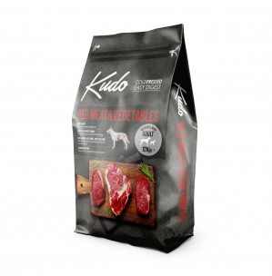 Kudo Red Meat&Vegetables Medium Maxi Adult sausas pašaras suaugusiems šunims 12 kg