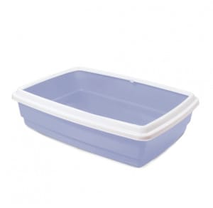 Tualetas katei su rėmu 54x40x14 cm violetinis