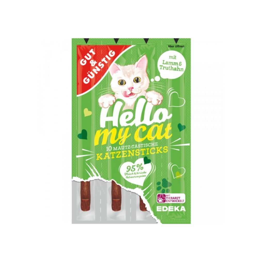 Skanėstas katėms pagaliukai su ėriena ir kalakutiena