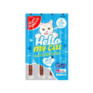 Skanėstas katėms pagaliukai su lašiša