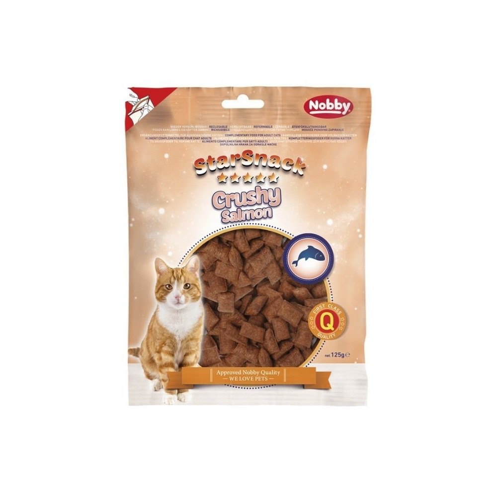 Skanėstas katėms traškios pagalvėlės su lašišos įdaru Crushy Salmon