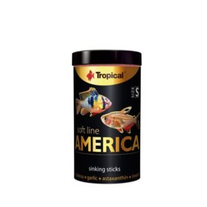Tropical Soft Line America S minkštas pašaras įvairioms visaėdėms ir mėsėdėms Amerikos žuvims 250 ml
