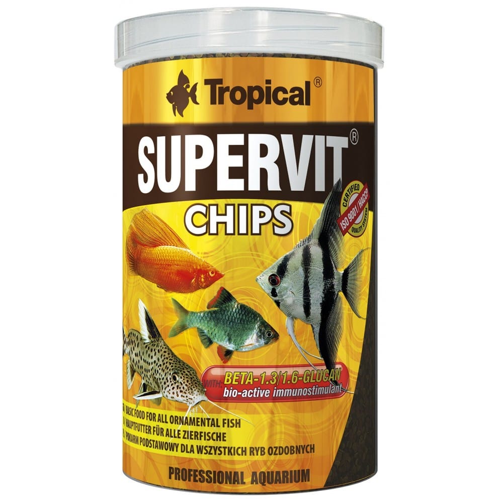 Tropical Supervit Chips maistas su Beta-gliukanu žuvims 100 ml - Image 3