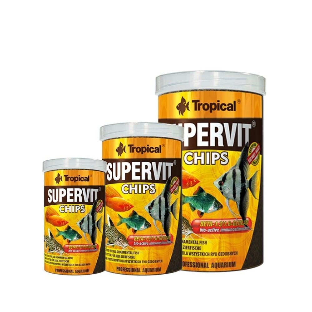 Tropical Supervit Chips maistas su Beta-gliukanu žuvims 100 ml - Image 4