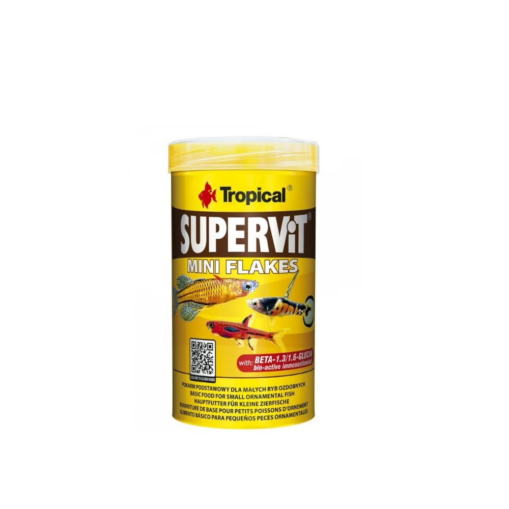 Tropical Supervit Mini Flakes pašaras žuvims 100 ml