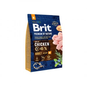 Brit Premium By Nature Adult M sausas pašaras šunims 3 kg (galiojimas iki 2026.07.07)