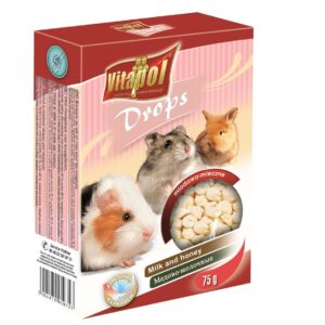 Vitapol lašeliai graužikams su pienu ir medumi 75g