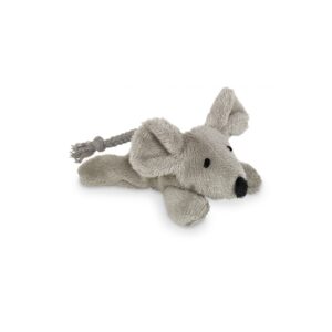 Žaislas katėms pliušinė pelė su katžole