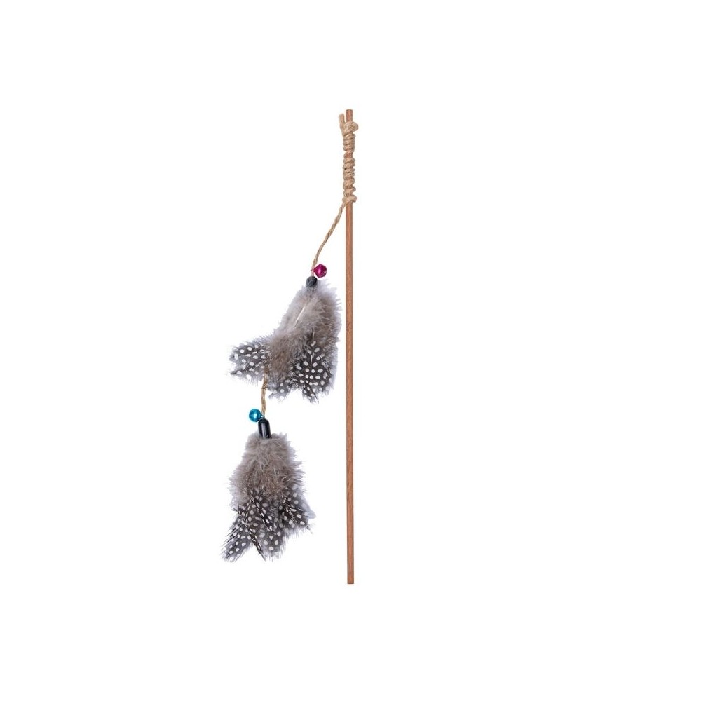 Žaislas katės meškerė su plunksnomis - Image 2