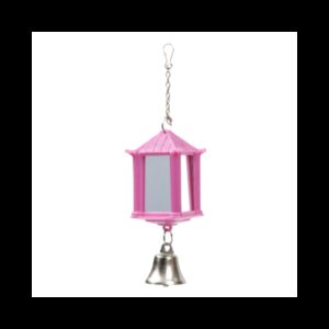 Žaislas paukščiams veidrodėlis su varpeliu