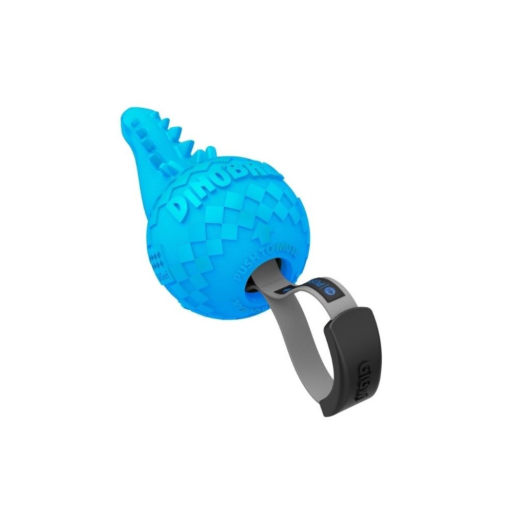 Žaislas šunims GiGwi Push To Mute Dinoball Apatosaurus dinozauras - Image 3