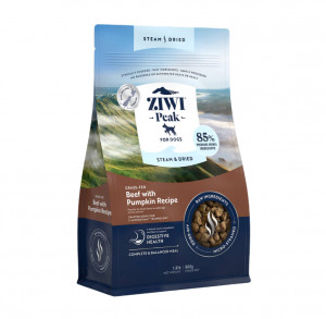 Ziwi Peak Steam&Dried Dog Beef with Pumpkin sausas pašaras šunims 800 g