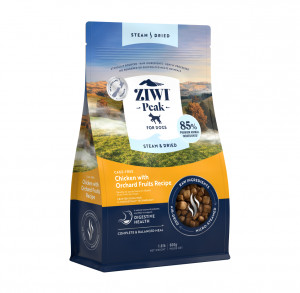 Ziwi Peak Steam&Dried Dog Chicken with Orchard Fruits sausas pašaras šunims 800 g