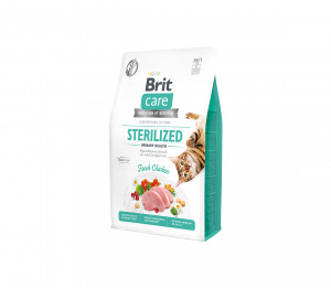 Brit Care Cat GF Sterilized Urinary Health sausas pašaras katėms 7 kg