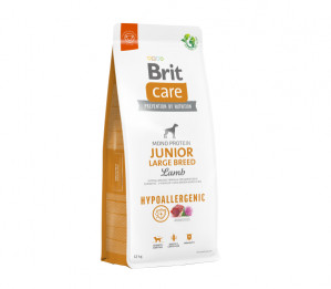 Brit Care Hypoallergenic Junior Large Breed Lamb sausas pašaras šunims su ėriena 3 kg
