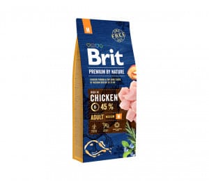Brit Premium By Nature Adult M sausas pašaras šunims 15 kg
