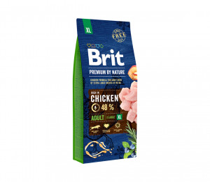 Brit Premium By Nature Adult XL sausas pašaras šunims 15 kg (galiojimas iki 2026.06.03)