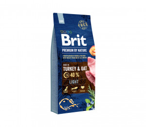 Brit Premium By Nature Light sausas pašaras šunims 3 kg (galiojimas iki 2026.07.29)
