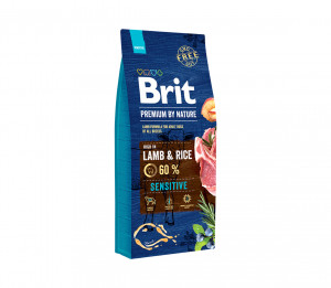 Brit Premium By Nature Sensitive Lamb sausas pašaras šunims 15 kg (galiojimas iki 2026.07.17)