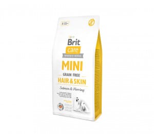 Brit Care Mini Hair&Skin sausas pašaras mažų veislių šunims 7 kg