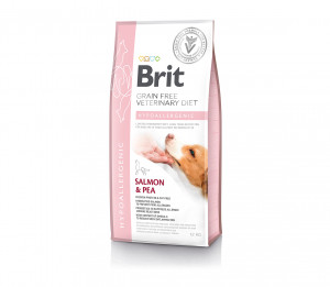 Brit GF Veterinary Diets Dog Hypoallergenic sausas pašaras šunims 12 kg (galiojimas iki 2026.05.08)