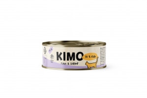 Kimo Tuna&Shrimp konservuotas pašaras katėms su tunu ir krevetėmis (70g x 24vnt.)