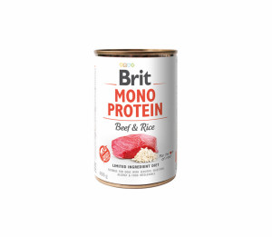 Brit Care konservuotas pašaras šunims Mono Protein Beef&Rice 400 g