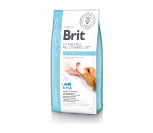 Brit GF Veterinary Diets Dog Obesity sausas pašaras šunims 2 kg (galiojimas iki 2026.05.20)