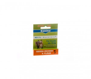 Canina Petvital Novermin lašai šunims iki 15kg 2ml